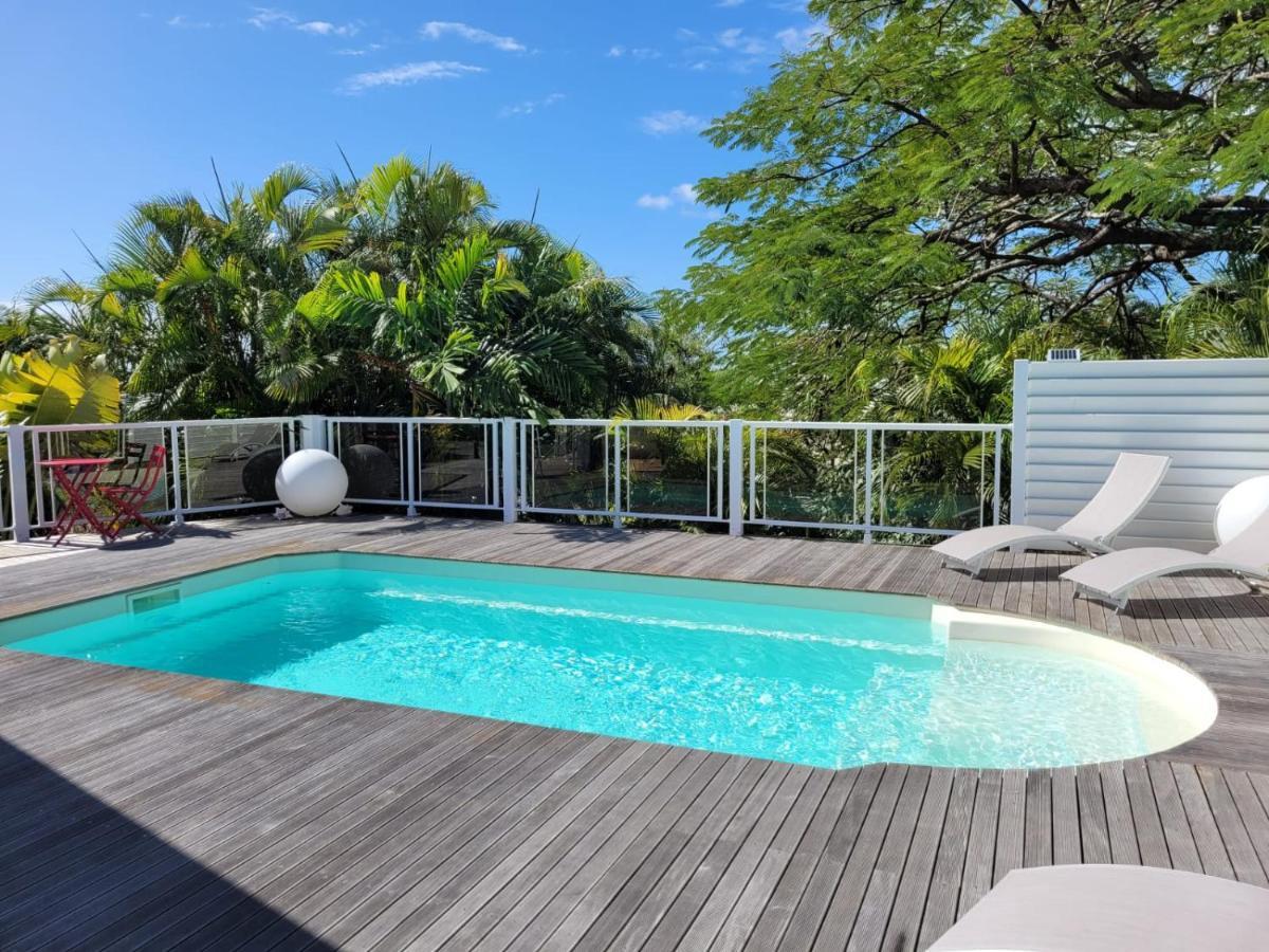 Villa Ste Marthe Avec Piscine, Grande Terrasse, Jardin Intime Et Citerne D'Eau Saint-Francois  Bagian luar foto